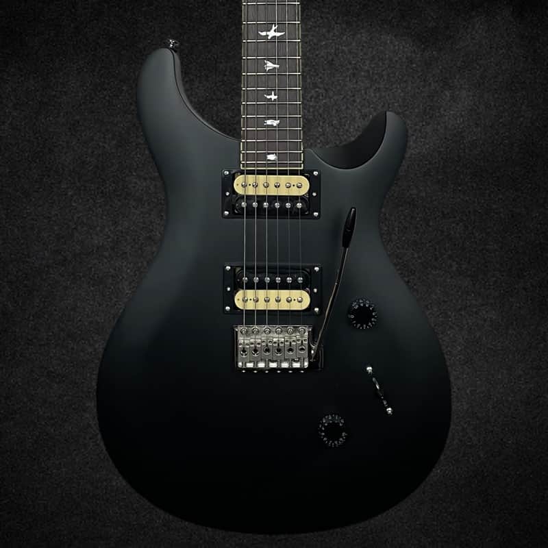 PRS SE Standard 24 Electric Guitar in Satin Black | Reverb