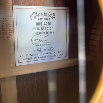 Martin Limited Edition Eric Clapton Signature 000-42M 2007 - 2008 - Natural image 18