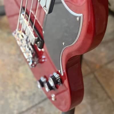 Gibson 2025 Standard SG 4 String Electric Bass Guitar W Case Heritage Cherry image 5