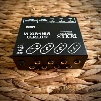 Rolls MX28 Mini-Mix VI Stereo Mixer 2020s - Black image 2