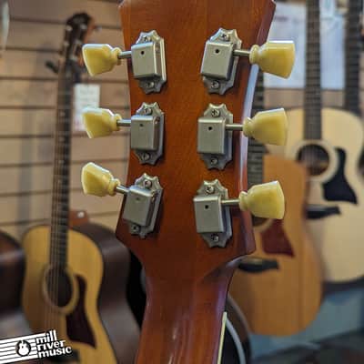 Eastman T64/v-T-GB Thinline Hollow Body Electric Guitar Antique Gold Burst w/ Hard Case image 10