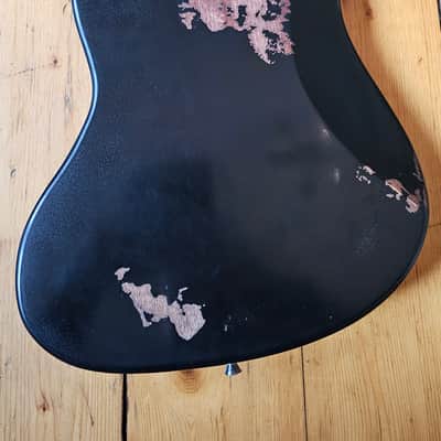 Custom Jazzmaster black electric guitar relic with P90 pickups 2025 image 6