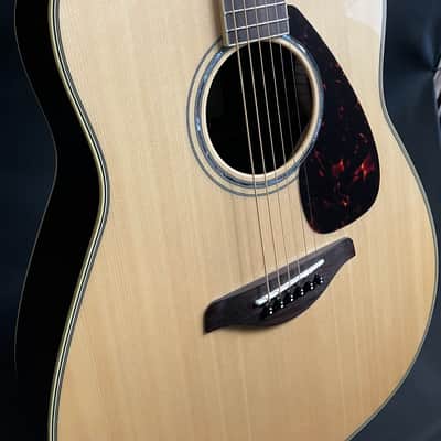 Yamaha FG830 Solid Top Dreadnought Acoustic Guitar Gloss Natural image 5