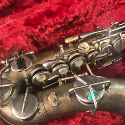 Martin Handcraft Curved Bb Soprano Saxophone Rare! 1926 - Silver Plate image 7