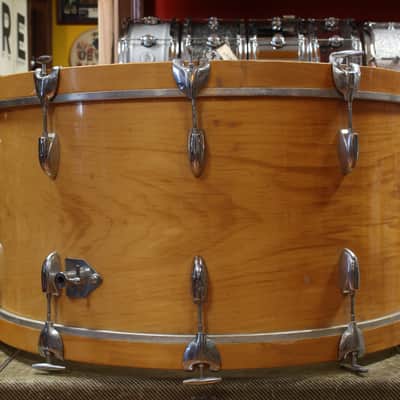 1970s Gretsch Stop Sign Badge Outfit in High Gloss Natural Maple 14x28 14x24 9x13 10x14 16x16 16x18 image 9