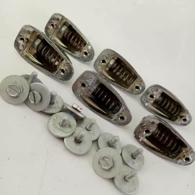 Slingerland 1+ Floor/Tom/Snare Drum Lugs Chrome Vintage 70s Small Sound King*EXC image 6