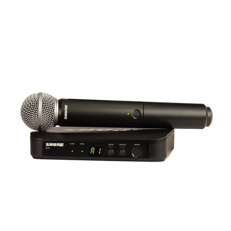 Shure BLX24/SM58 Handheld Wireless System (H9 Band - 512-542 MHz) image 1