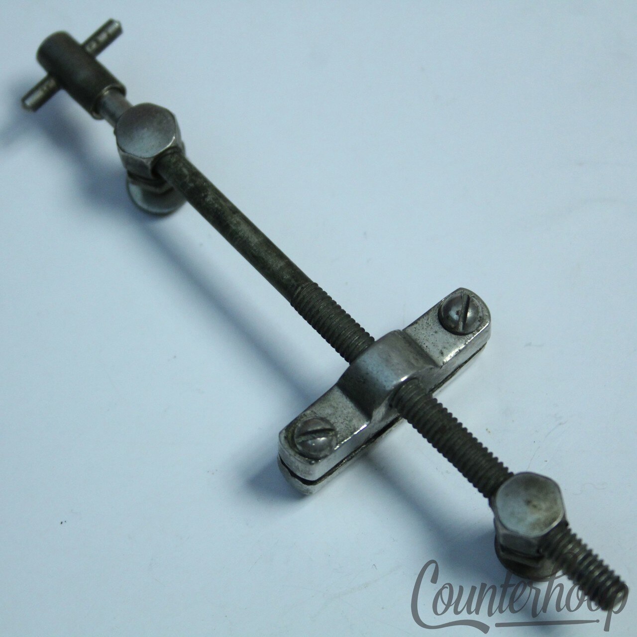 Gretsch 4 1/2"Snare Drum Strainer Tensioner Rod 2-Point Double Eyelet Nickel 30s — main photograph