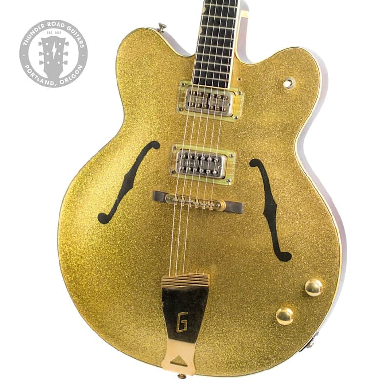 1964 Gretsch 6120 Chet Atkins Country Gentleman Refin Gold Sparkle Top #69581 image 1