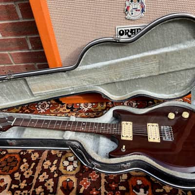 Vintage 1980s Hondo Professional Series Japan H-1010 Walnut Electric Guitar OHSC image 16