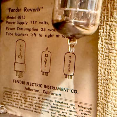Fender Reverb Unit 1963 - White Tolex image 8