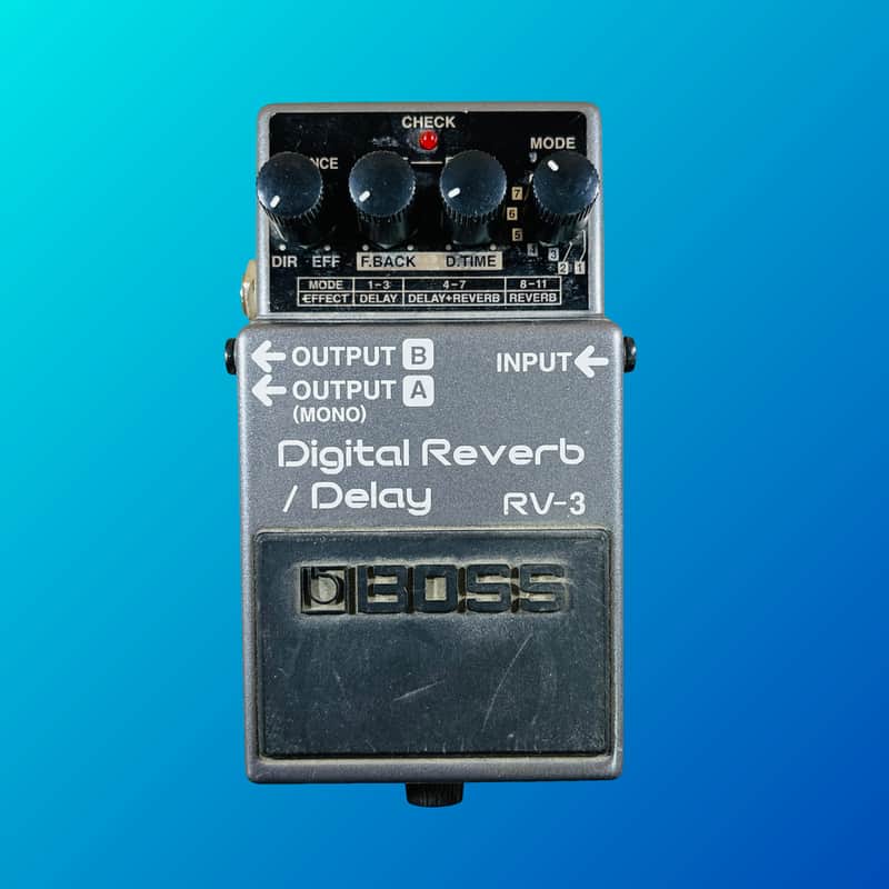 Boss RV-3 Digital Reverb/Delay (Pink or Dark Gray Label) 1994 - 2002 Grey