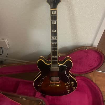 Epiphone Sheraton vintage early 80s Japan acoustic electric guitar great shape image 1