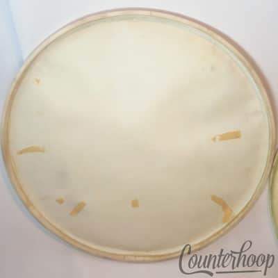 *Leedy 2x 26" Calf Skin Bass Drum Heads Calfskin Vintage 40s USA Early American* image 5