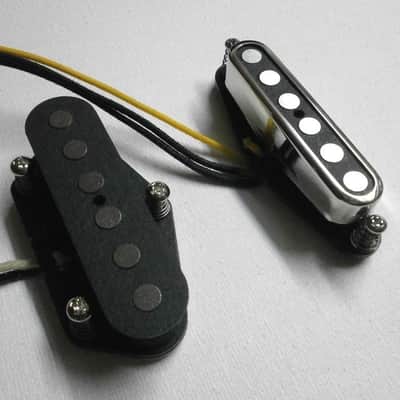Telecaster A2/5 SET Bridge Neck .250 Quarter Pound Magnets Hand Wound Fits Fender by Q pickups image 5