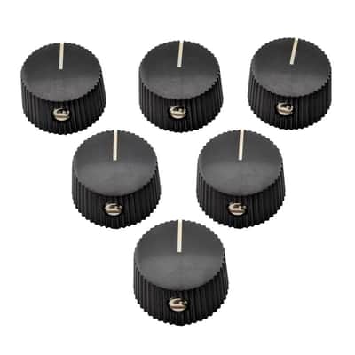 6pcs Black Vintage Guitar AMP Amplifier Control Knobs Set image 1