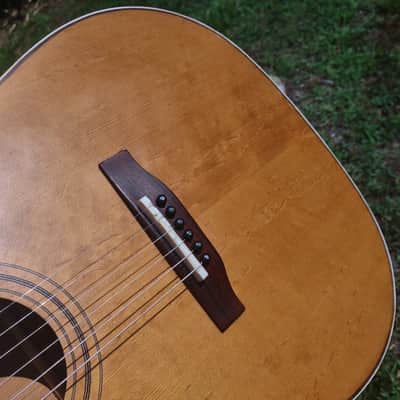 Hofner Dreadnought 1970's-80s - Natural mahogany image 7