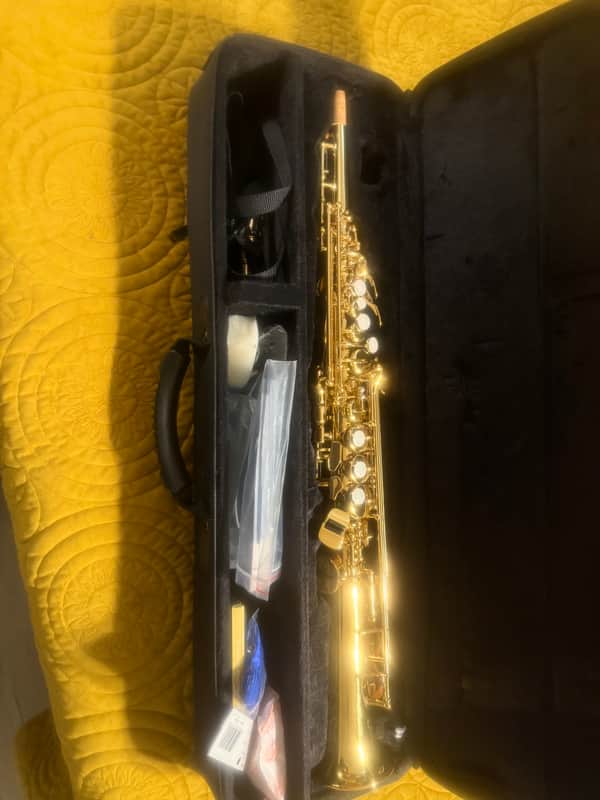 Yamaha YSS-475II Intermediate Soprano Saxophone 2010s - Lacquered Brass image 1