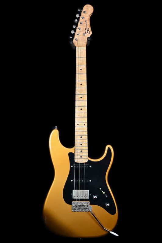 Gregor Guitars HSS Strat Marcus Deml Prototype from 2022  in Gold with Gewa Gigbag image 1