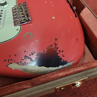 Fender Custom Shop Michael Landau '63 Stratocaster Relic 2013 - Present - Fiesta Red over 3-Color Sunburst image 3