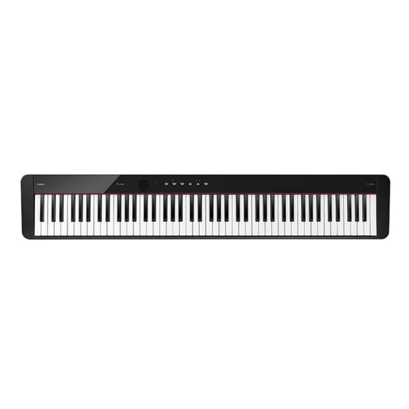 Casio Privia PX-S5000 Portable Digital Piano with 88 Hybrid Weighted Keys, 23 Tones, Touch Sensor Controls, Sustain Pedal, Bluetooth, USB, AC Adapter, 16W Speakers, Gloss Black Finish (PX-S5000BK) image 1