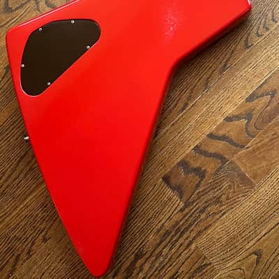 1985 Gibson Explorer Bass - Ferrari Red w/ OHSC image 13