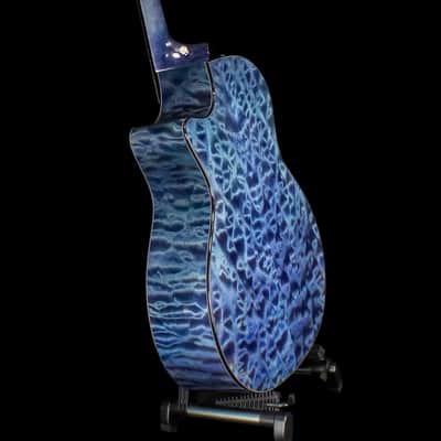 Taylor Custom Shop GA Grand Auditorium Acoustic Electric Guitar 2019 Blue/Purple Over Teal image 15
