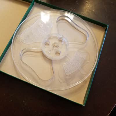 Random premium empty 7" Reel in box takeup supply R2R 1/4" tape deck recorder Scotch Audiotape Memorex Ampex 1950s-1970s - plastic and paperboard image 11