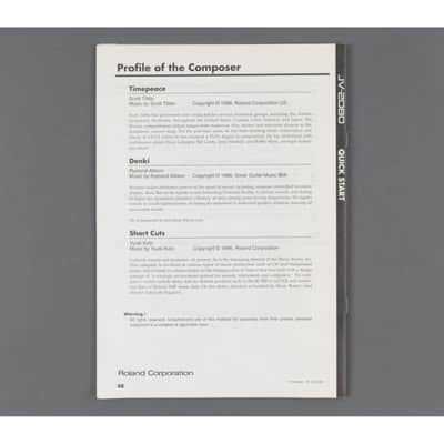 Roland JV-2080 Quick Start Guide [USED] image 3