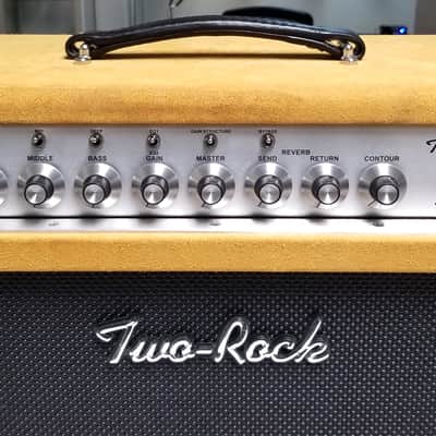 used Two Rock Classic Reverb Signature 6L6 100-Watt Amp Head in Buckskin Suede, Very Good Condition with Footswitch image 4