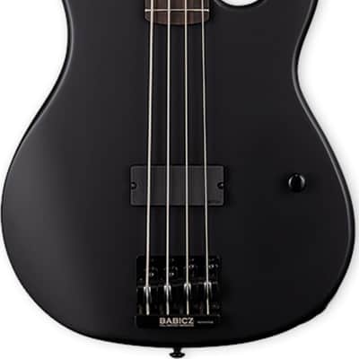 ESP LTD AP-4 Black Metal 4-String Bass Guitar, Ebony Fingerboard, Black Satin image 2