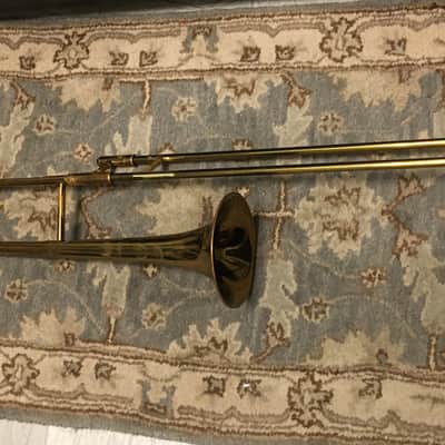 MARTIN "THE MARTIN COMMITTEE" 1948 HANDCRAFT TROMBONE ORG. LAC SERVICED GREAT SLIDE NO WEAR CASE SBK image 3