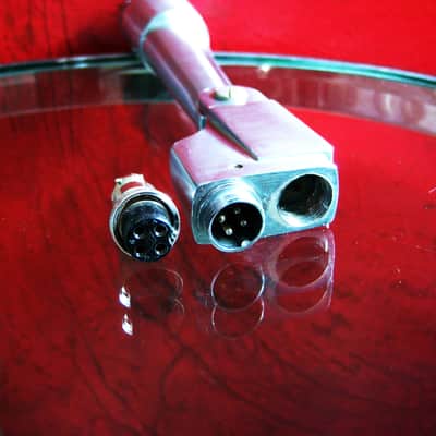 Vintage 1960's Lafayette 99-4546 dynamic microphone w cable connector dual Z Calrad Aiwa Olson image 12