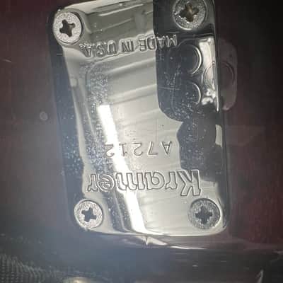 Kramer *Rare 1 of 25* Aluminum Neck V Guitar 80s Red Mahogany image 11