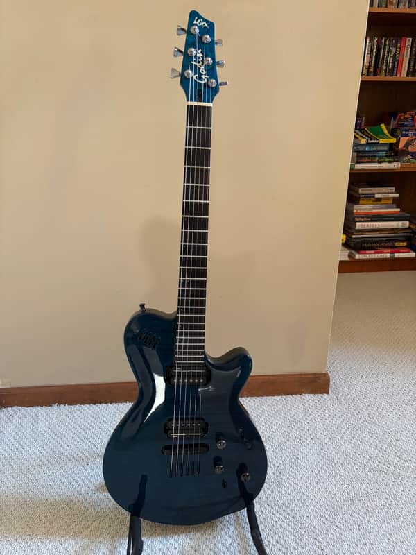 Godin  LGX 1999 Pacific Blue with Piezo Acoustic Hybrid, RARE image 1
