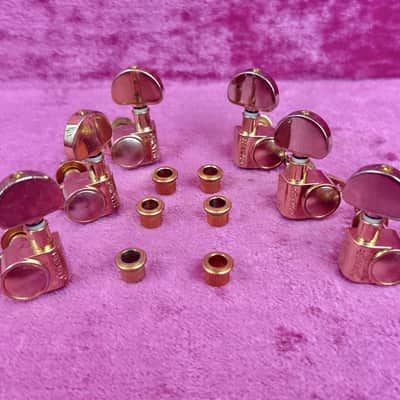 Used Grover Rotomatic Gold 3+3 Guitar Tuners-Tuning Machines 102G image 5
