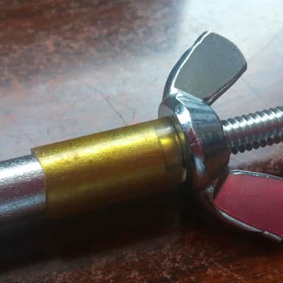 RARE VINTAGE USA ROGERS Ludwig Splash Cymbal Stand Extension Stacker 60s LARGE CHROME WING NUT NO TARIFFS !! image 2