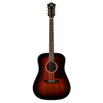 Guild D-20E Acoustic-Electric Guitar w/Case - Vintage Sunburst - Open Box image 2