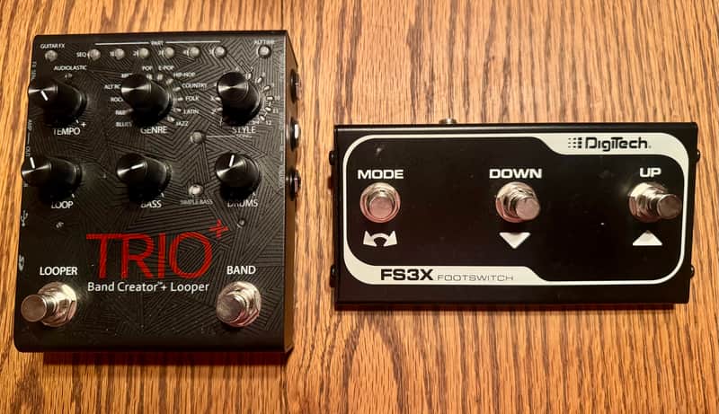 Digitech FS3X & TRIO+ バンドクリエイター・ルーパー DigiTech Trio+ Plus Band Creator and Looper Guitar Effects Pedal