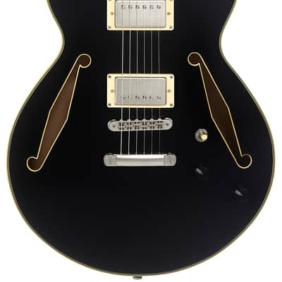 D'Angelico DAESSTSBKSNS EXCEL SS TOUR Single Cutaway Semi-Hollow Body 3 Piece Maple/Walnut/Maple Neck 6-String Electric Guitar w/Gig Bag image 5
