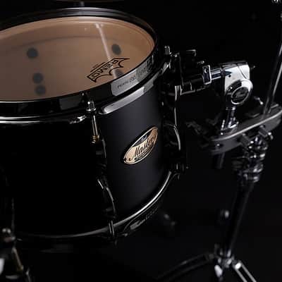 Pearl Pre-Order Masters Maple Reserve Limited Edition 22x18_10x7_12x8_16x14 Solid Matte Black Drums | Drum Shells Only | Special Order | Auth Dealer image 3