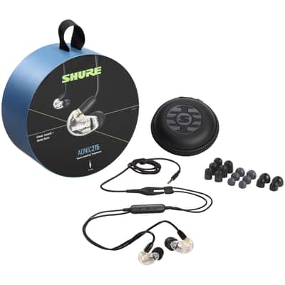 Shure AONIC 215 Sound Isolating Earphones, Clear, Open Box (Like New) image 4