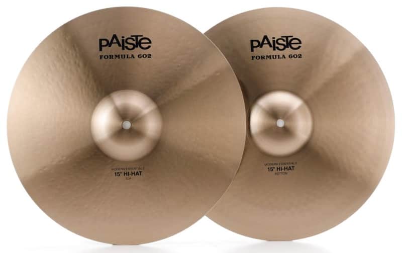Paiste 15 inch Formula 602 Modern Essentials Hi-hat Cymbals (602MEHH15U2) image 1