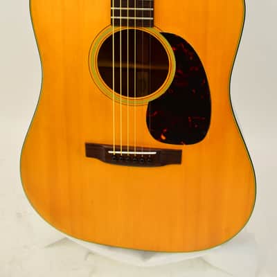 Vintage 1966 Martin D-18 Acoustic Guitar, Natural w/ Case image 3
