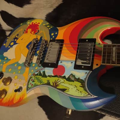 2024 Epiphone Gibson SG '61 "FOOL" Psychedelic Cream Eric Clapton/Todd Rundgren Custom Paintjob w/Case image 18