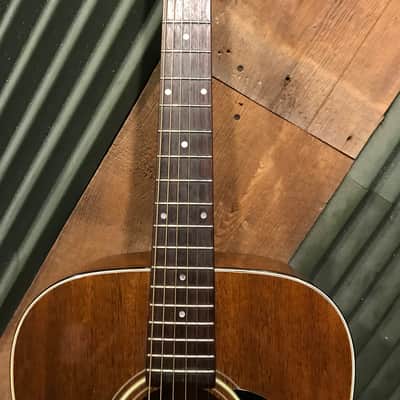Vintage 1980s Sigma DM-3M Acoustic Dreadnought with Hardshell Case image 4