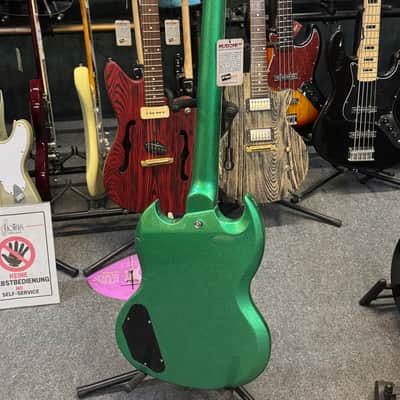 Vintage 30th Anniversary VS6 Electric Guitar with Vintage Style Vibrato ~ Green Metalflake image 5