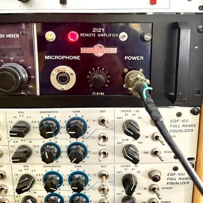 Collins 212Y tube preamplifier/ 60H mixer c 1940’s 1950 - Racked original vintage remote microphone preamp mic-pre image 2