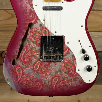 Fender Custom Shop Limited Edition 50s Telecaster Electric Guitar Relic Pink Paisley w/ Case image 2