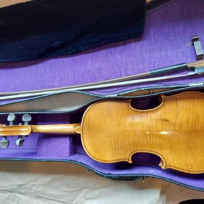 Antonius Stradivarius Cremonensis Faciebat Copy Anno 17 Violin, Good Condition image 7